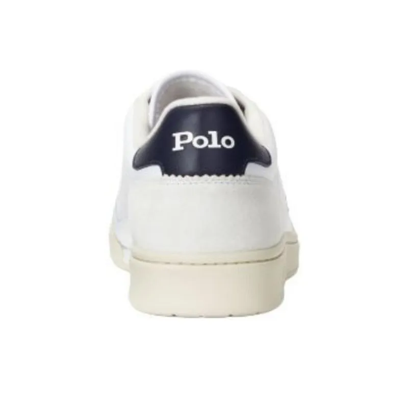 Polo Ralph Lauren Court Low Top Skateboard Shoes Men's White-3