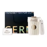 [Germ Limited Laser Black Shopping Bag]Snow Melt White
