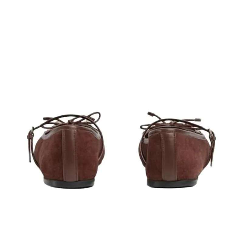 GUCCI Horsebit Flat Casual Single Shoes Women's Brown-3