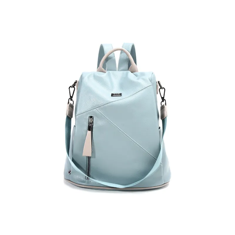 BUHOWE Oxford Backpack Women's White/Blue-5