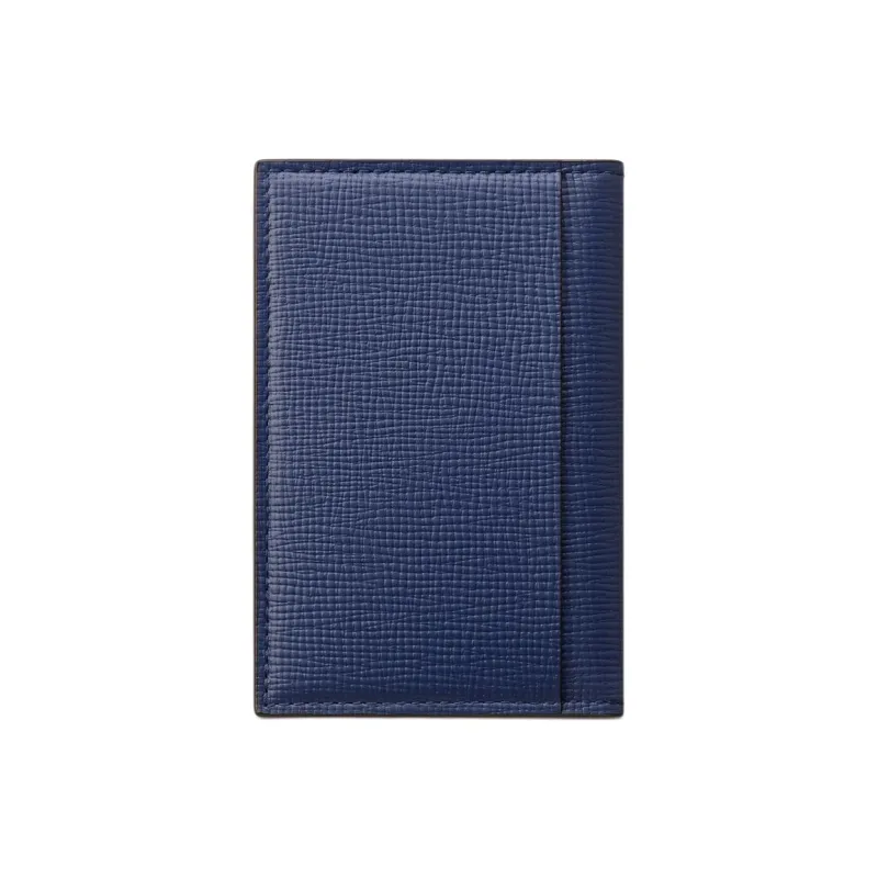 CARTIER Calfskin Card Holder Men's Dark Blue-1