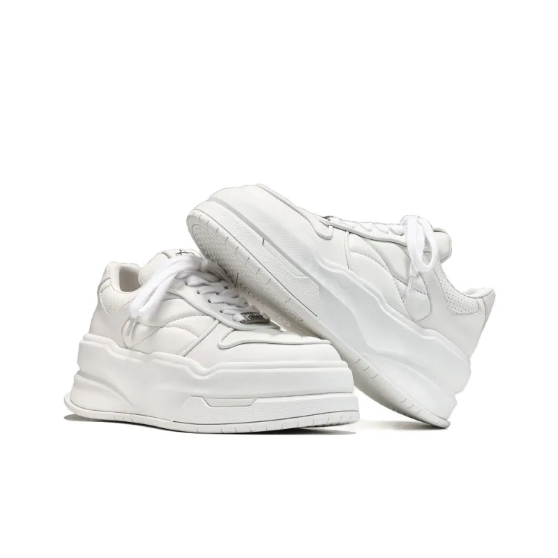 UanDi Anti Slip And Wear Resistant Lightweight Height Increasing Low Top Skateboard Shoes Women's-2