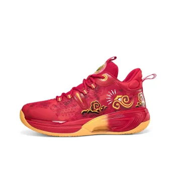 ANDEZHANMUSI Cushioning Anti-Slip And Wear-Resistant Breathable Coverage High-Top Basketball Shoes Men's