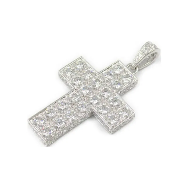 Cartier 2010 18kt White Gold Secret De Bouillard Top Diamond Pendant-3
