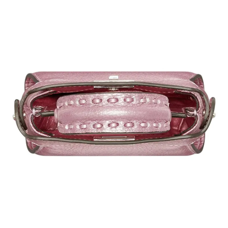 FENDI Peekaboo Calfskin Shoulder Bag, Crossbody Bag, Handbag Extra Mini Women's Pink-2