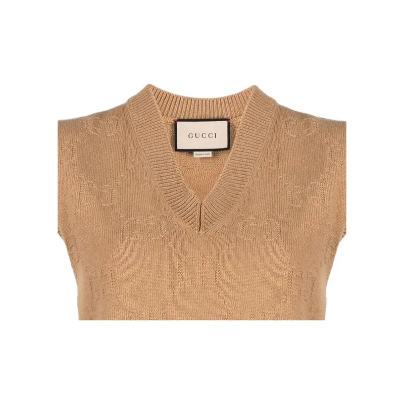 GUCCI Vests Women's Camel-4