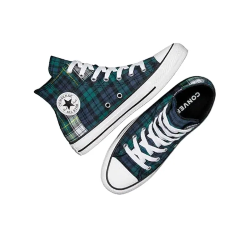 Converse Chuck Taylor All Star Anti Slip Wear Resistant High Top Kids Canvas Shoes Blue Green Teenagers-3