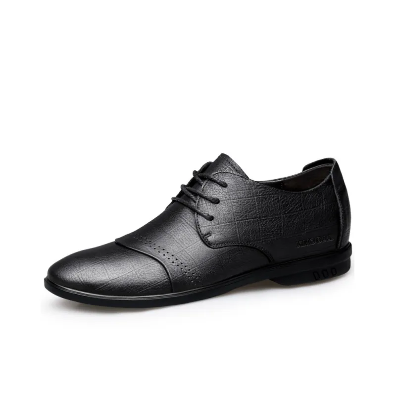 XIMO BULL Dress Shoes Men Low Top Black-1