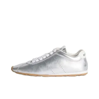 MIU MIU Mordore FW24 Holiday Collection Plume Low Top Casual Shoes Women's Silver