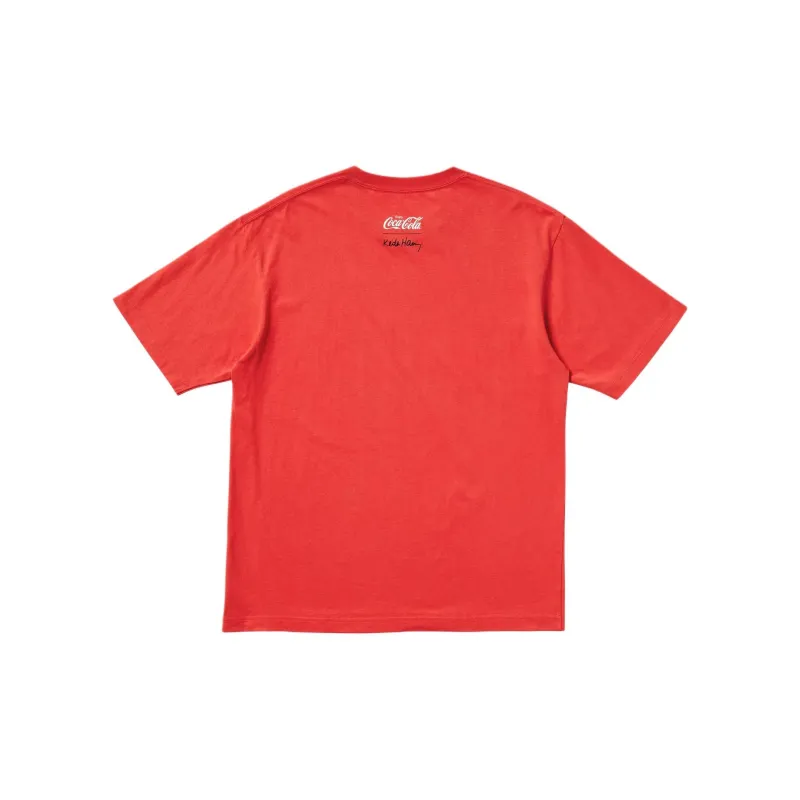Keith Haring X Coca cola X UNIQLO Keith Haring X Coca Cola Collaboration T Shirts Unisex Red-1