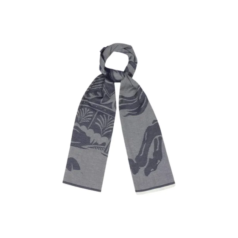 Burberry Knit Scarves Men's Indigo-2