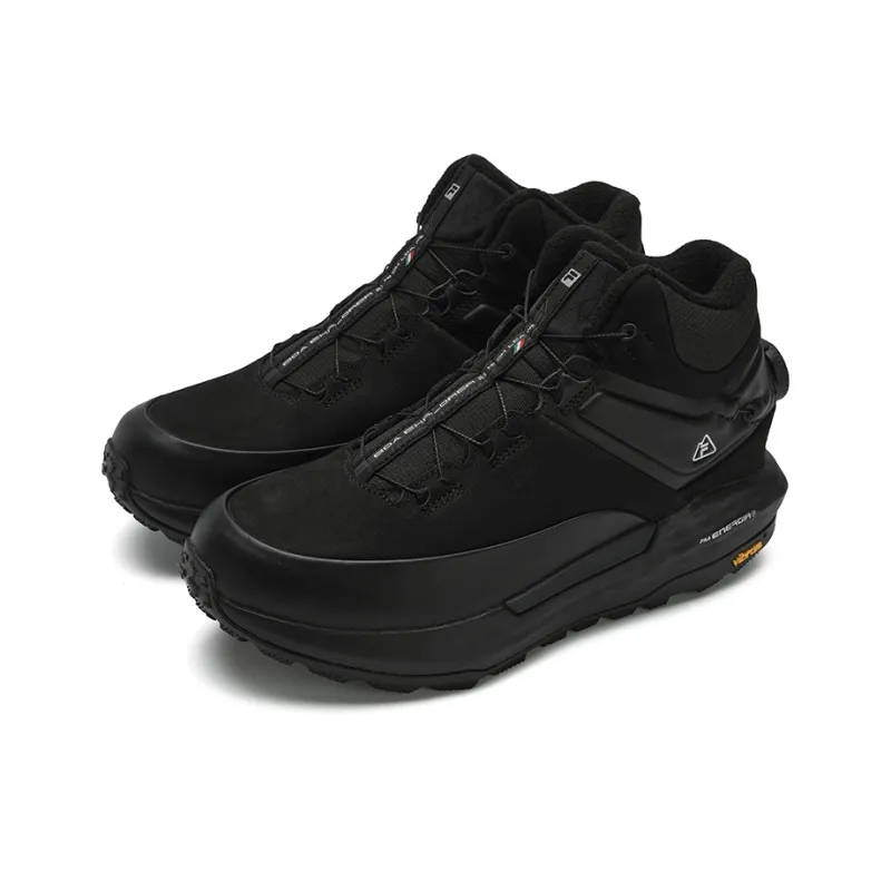FILA BOA EXPLORER 2 Wear Resistant High Top Running Shoes Women's Black-1