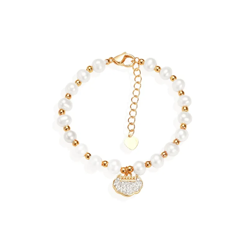 HAPPY BEAN Freshwater Pearl Bracelets Women's-0
