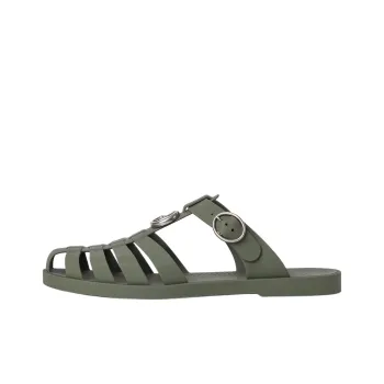 GUCCI Double G Wrap toe Slippers Men's Green