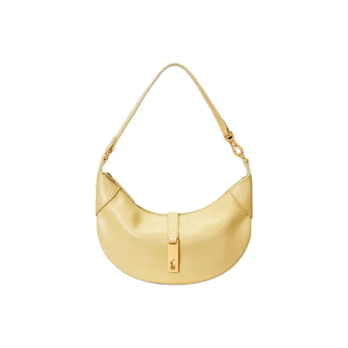 Polo Ralph Lauren Polo ID Calfskin Handbag Shoulder Bag Mini Women's Yellow