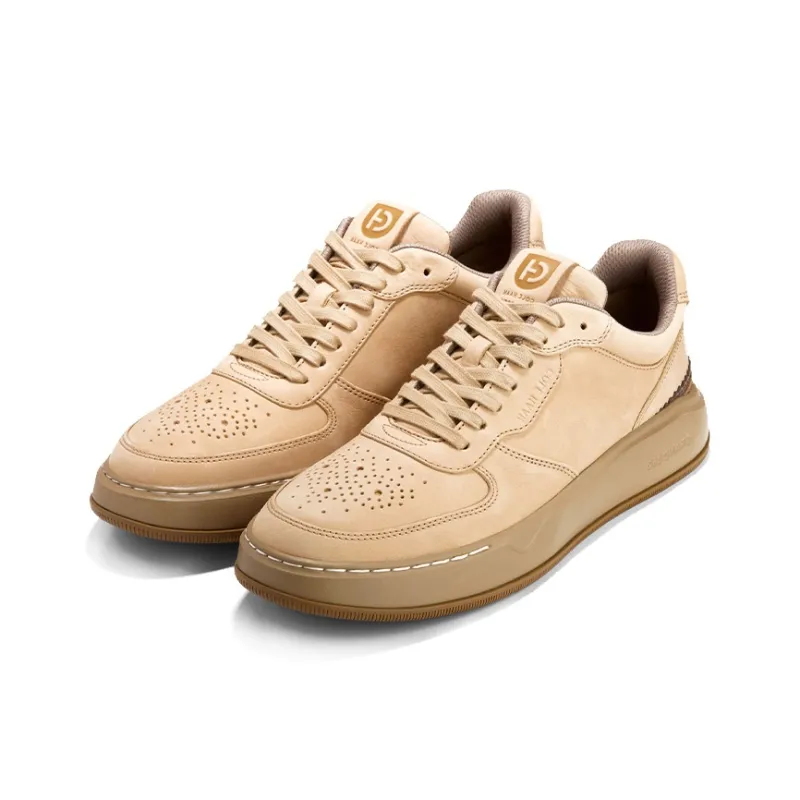 COLE HAAN Slip Resistant Cushioning Wear Resistant Low Top Skateboard Shoes Men's Khaki-1