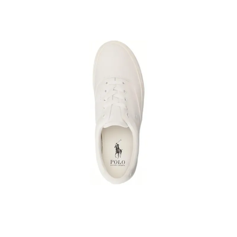 Polo Ralph Lauren Keaton Low-Top Skateboard Shoes Men's White-3