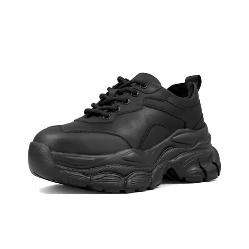 ZSBELLA Anti-Slip Wear-Resistant Low-Top Chunky Sneakers Women's-3