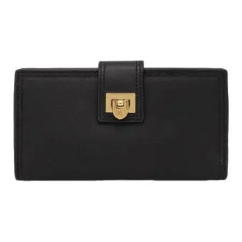 Polo Ralph Lauren Leather Wallet Women's Black