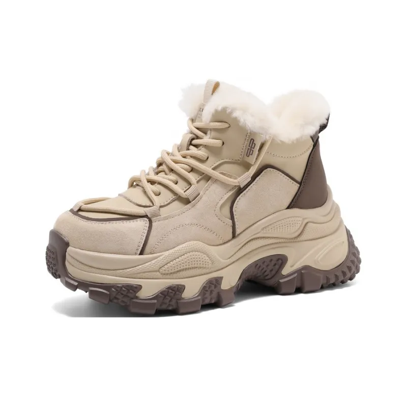 BELLE Anti Slip Wear Resistant High Top Chunky Sneakers Women's-5