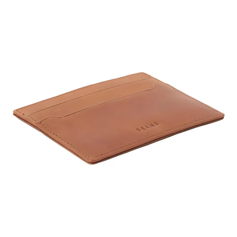 Beams Cow Leather Card Holder Regular Men's Brown-2