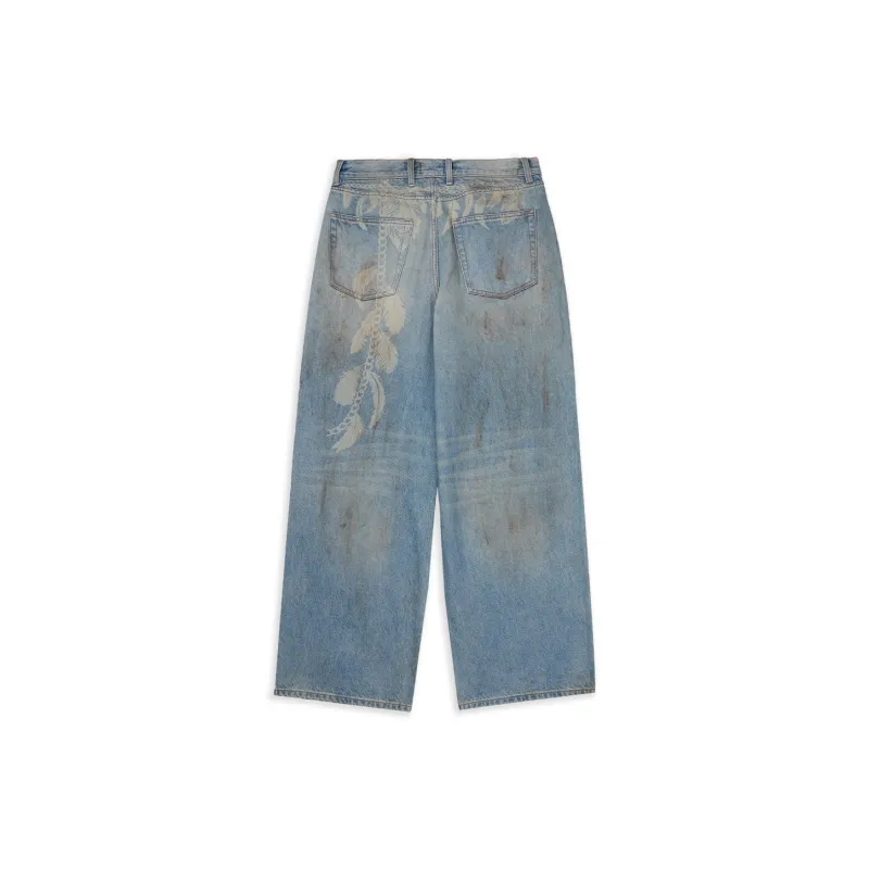 BURNIN Jeans Unisex Washed Blue-1