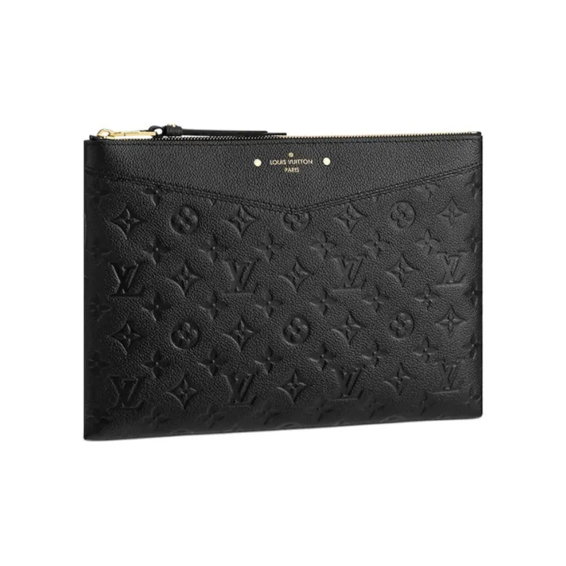 LOUIS VUITTON Daily Pouch Monogram Empreinte Black Noir-0