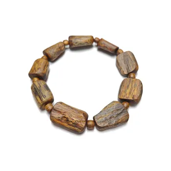 Guansha Qinan Agarwood 14.9g Beaded Bracelet Unisex