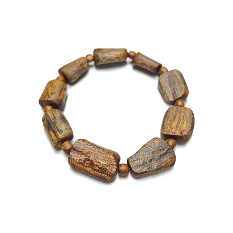 Guansha Qinan Agarwood 14.9g Beaded Bracelet Unisex-0