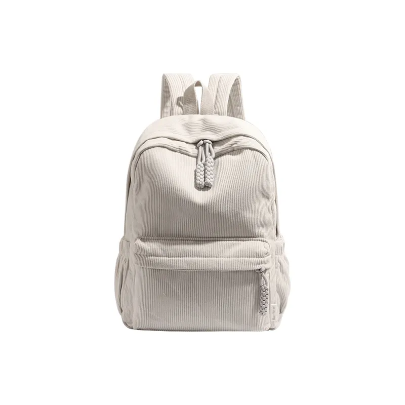 BSELEON Corduroy Backpack Regular Unisex Multicolor-2