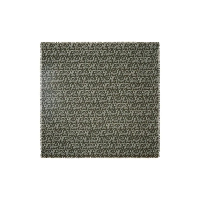 Burberry B Shield Wool Scarf-0