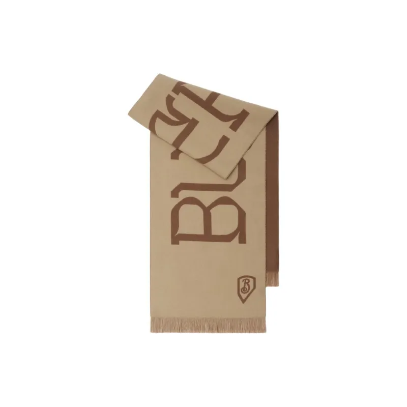 Burberry Logo Jacqaurd Frayed Edge Scarf-2