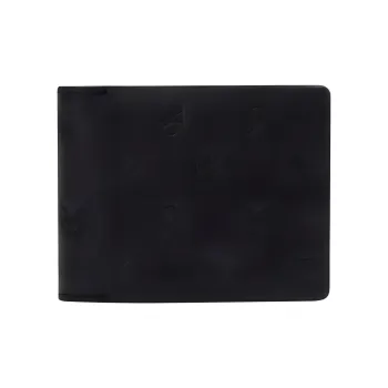 CALVIN KLEIN Cow Leather Card Holder Men's Space Black