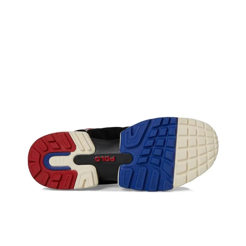 Polo Ralph Lauren Jogger Low Top Casual Shoes Men's Black Red-5
