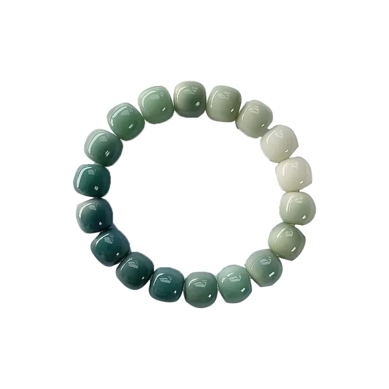 Red All Year Round White Jade Bodhi Textile Beaded Bracelet Women's-6