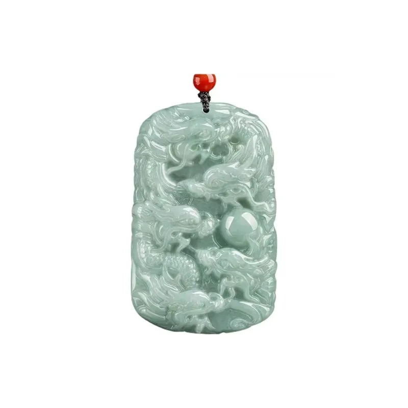 CUIYIN Bean Type Jadeite Pendants Unisex-0