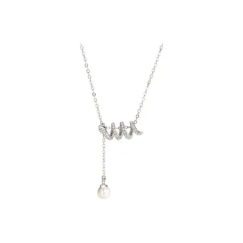 Royal Dragon Mirror 925 Sterling Silver Necklaces Women's