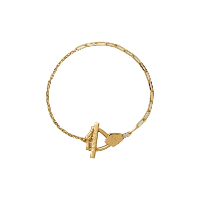 Burberry Brass Gold Plated Bracelets Women's Gold-0