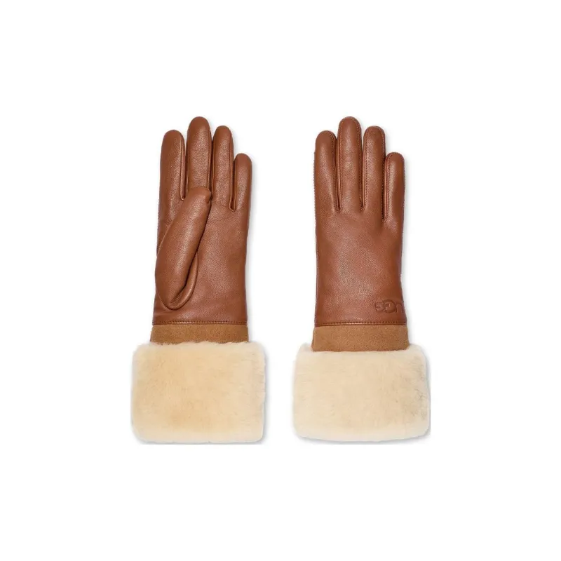 UGG Sheepskin Gloves Women's Chestnut-1