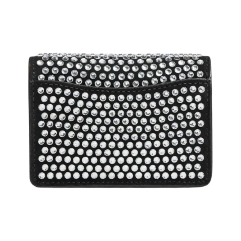 COACH Calfskin Card Holder Women's Black-1