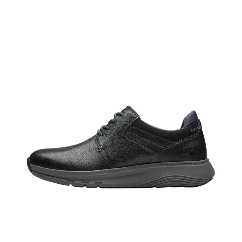 Clarks Motion Trek PT Slip Resistant Low Top Casual Shoes Men's Black-0