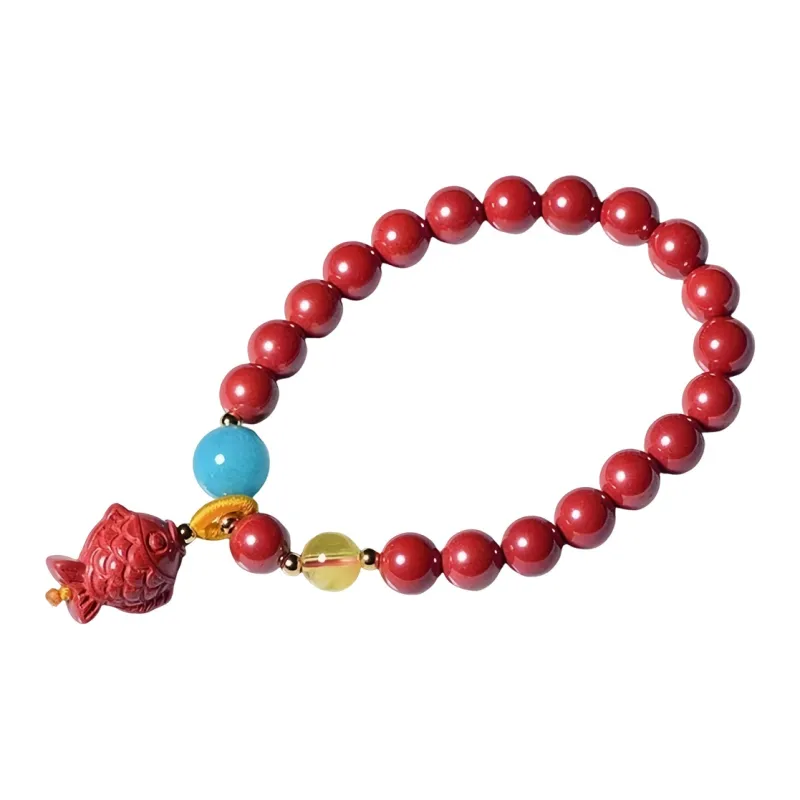 Stone On The Line Cinnabar Bracelets Unisex-0