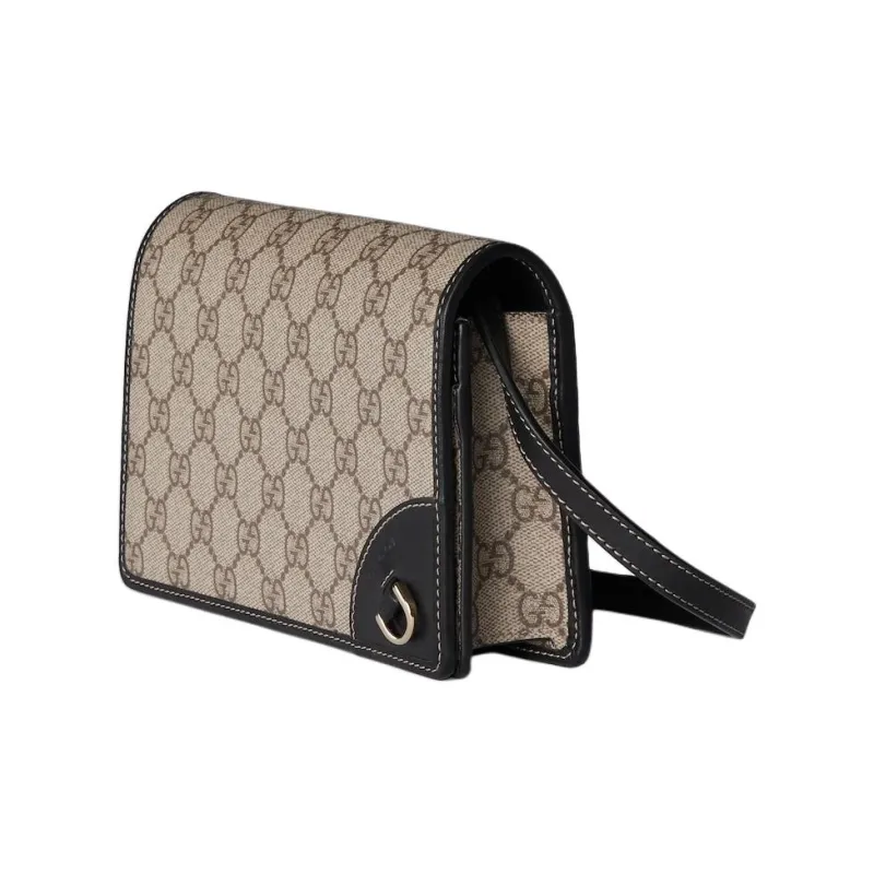 GUCCI Coated Canvas Crossbody Bag Shoulder Bag Extra Mini Women's Beige & Brown-1