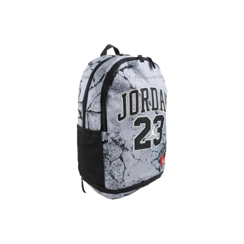 Nike Top Grain Cow Leather Backpack Regular Unisex Gray & Black-1