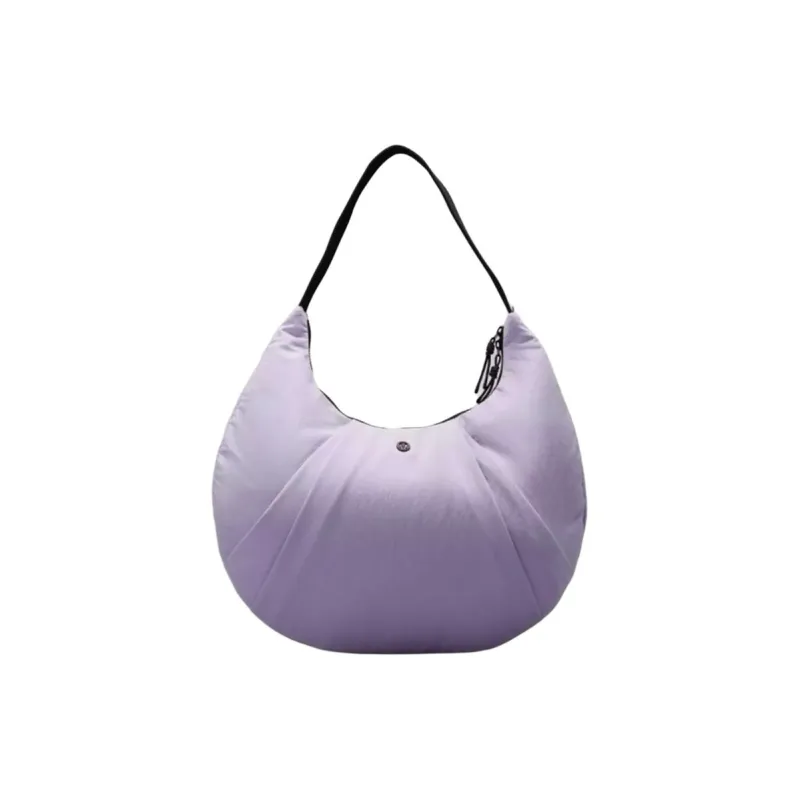 Lululemon Fabric Croissant Bag Shoulder Bag Crossbody Bag Regular Women's Lilac & Black-1