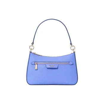Kate Spade Hudson Litchi Grain Leather One Shoulder Handbags Women's Dark Color Lilac