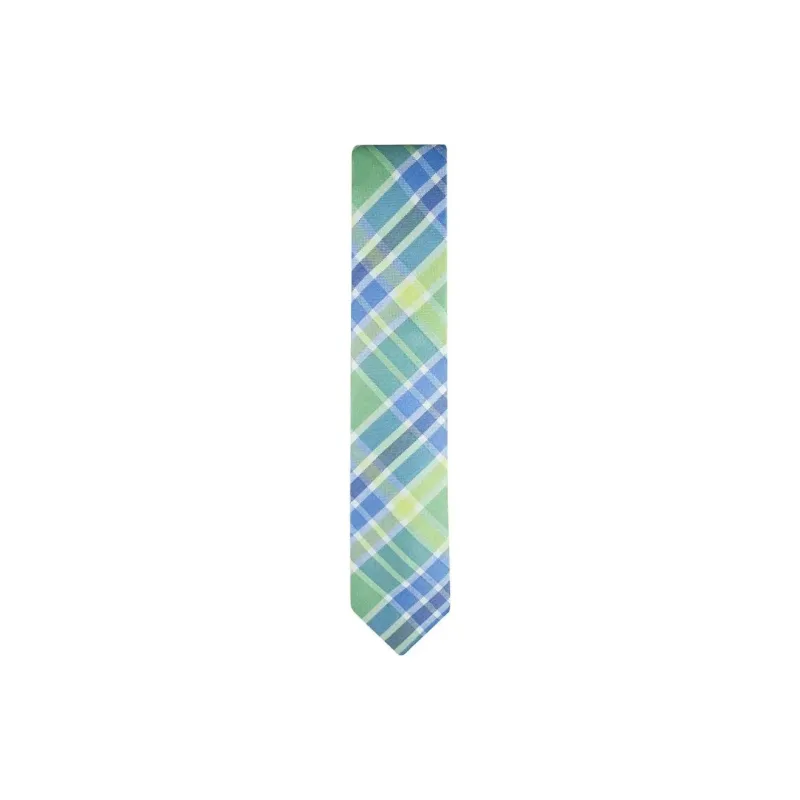 Tommy Hilfiger Polyester, Silk Ties Men's Green Blue-1