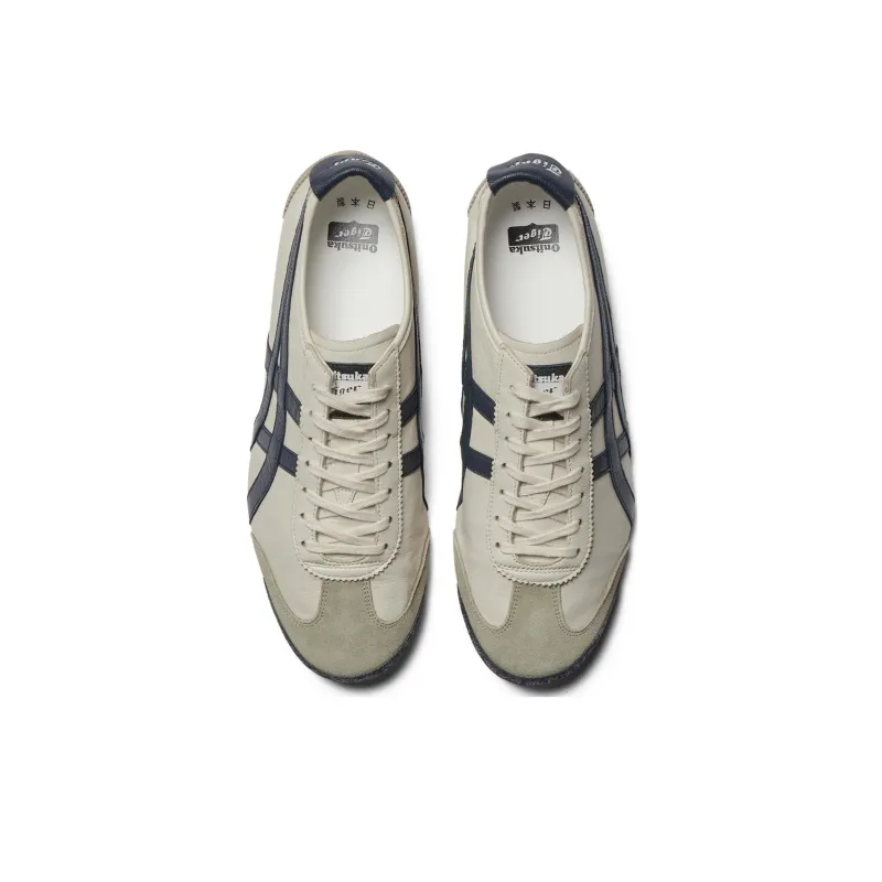 Onitsuka Tiger MEXICO 66 Anti Slip Wear Resistant Low Top Casual Shoes Unisex Beige Blue-3