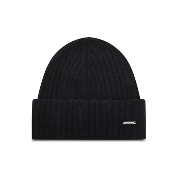 BOSS Cashmere Pure Virgin Wool Beanies Unisex Black