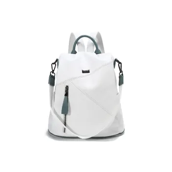 BUHOWE Oxford Backpack Women's White/Blue